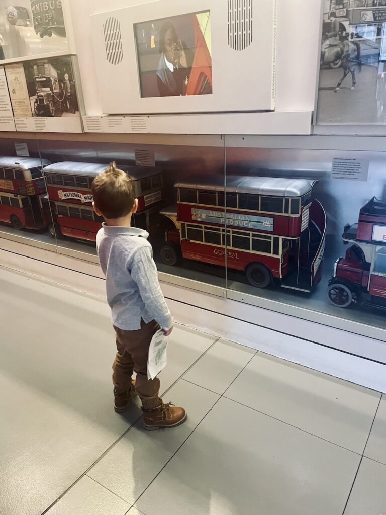 winter in London with transit obsessed toddlers
