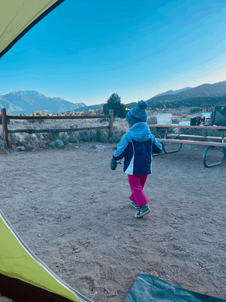 how to camp with a toddler