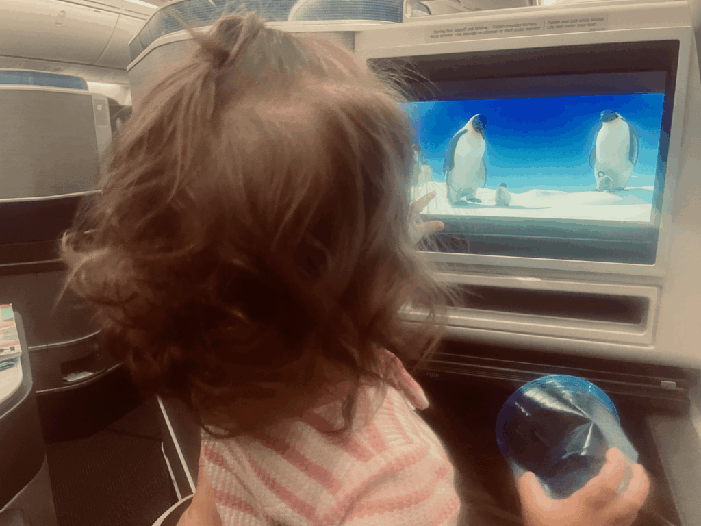 baby in business class