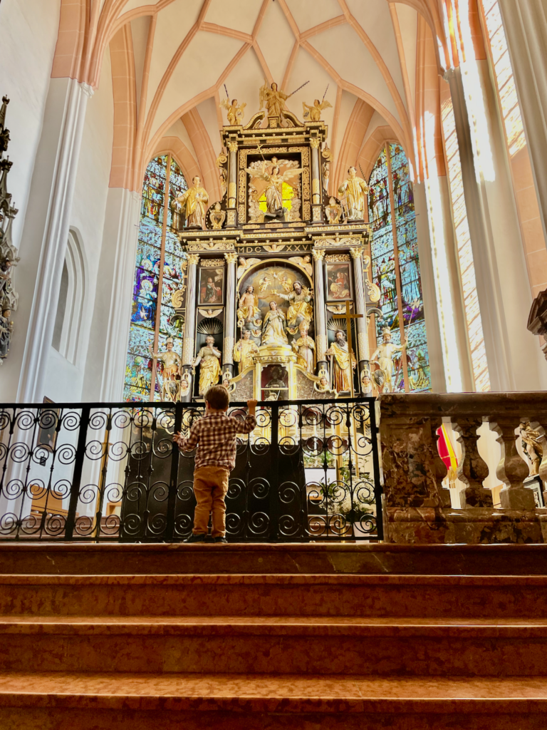 touring churches with kids